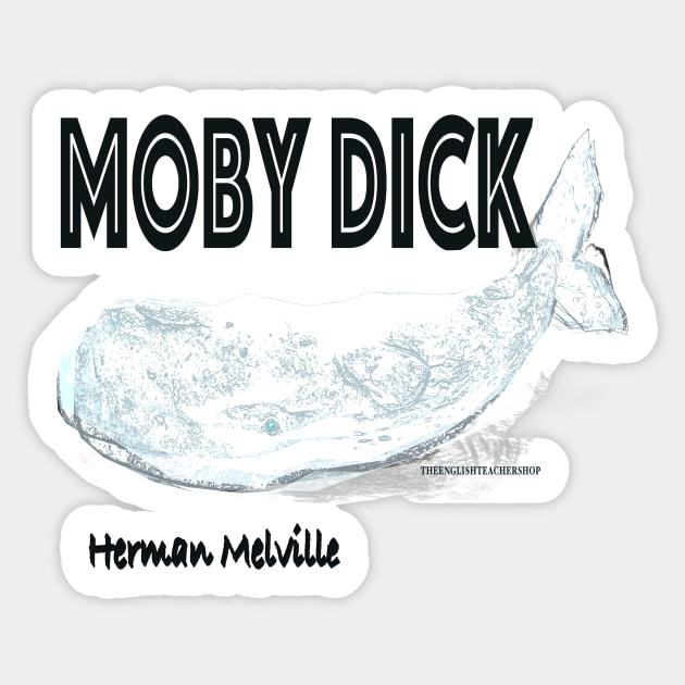 Moby Dick Sticker by KayeDreamsART